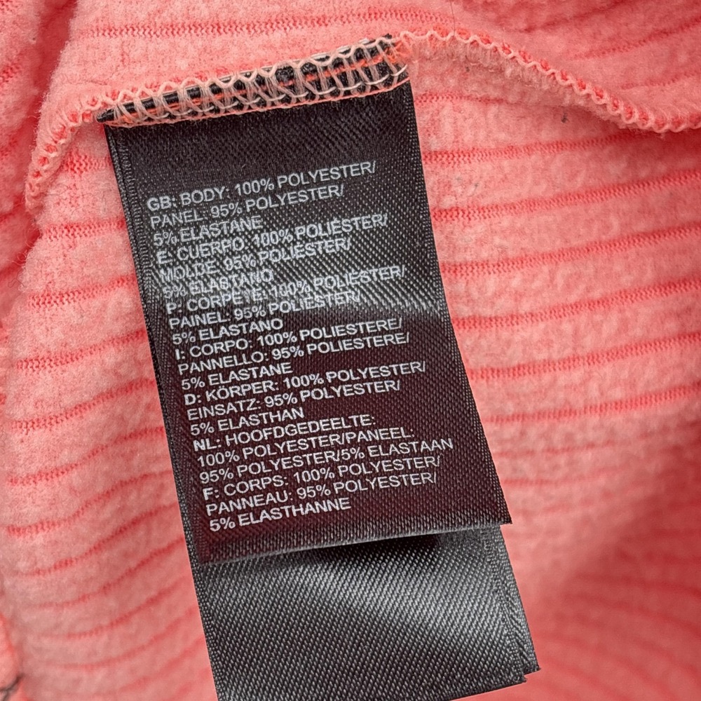 The North Face Hoodie Womens XL Red Pink Pullover Sweatshirt Fleece Lined Long - Picture 7 of 14